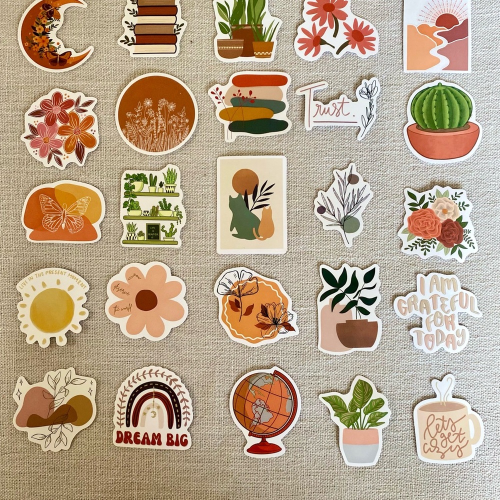 Set of 25 Stickers - Perfect for Journaling or Decorating